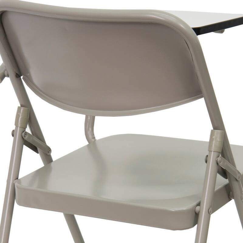 2 Pack Premium Steel Folding Chair with Left Handed Tablet Arm - 19.75"D x 18.5"W x 30"H