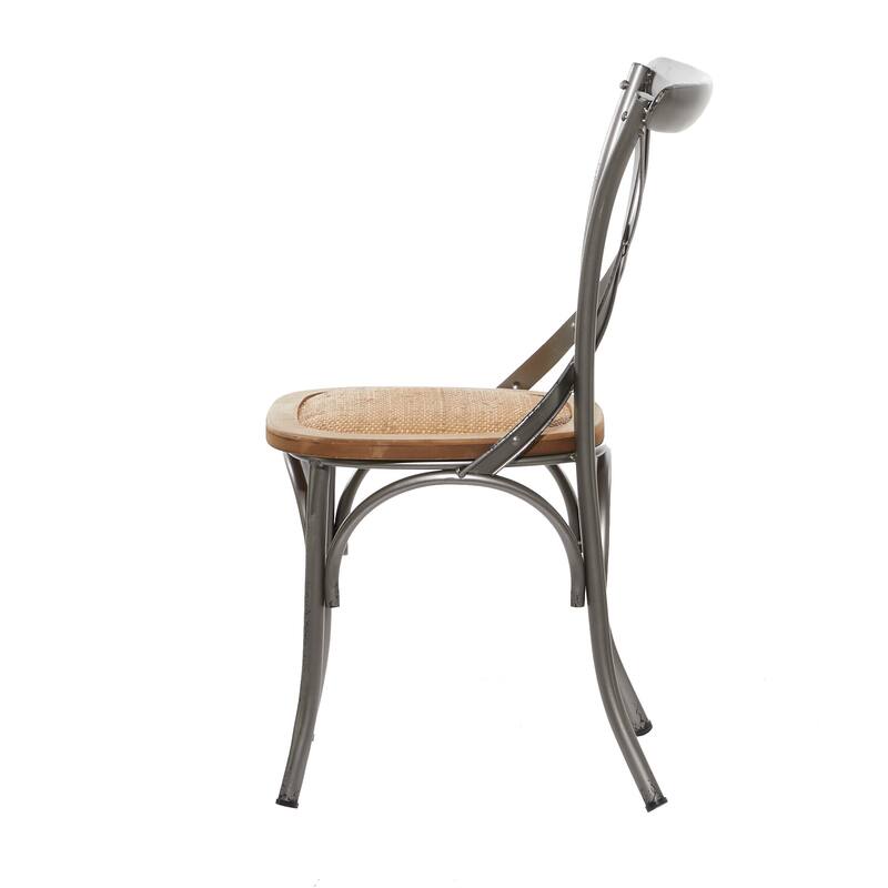 Metal Farmhouse Dining Chair (Set of 2) - 20 x 20 x 35