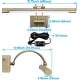 preview thumbnail 7 of 8, 15.75" 3CCT Dimmable LED Picture Light, Antique Brass Swivel Metal Artwork Lamps, Plug-in & Hardwired, CRI 90 - 2PACK