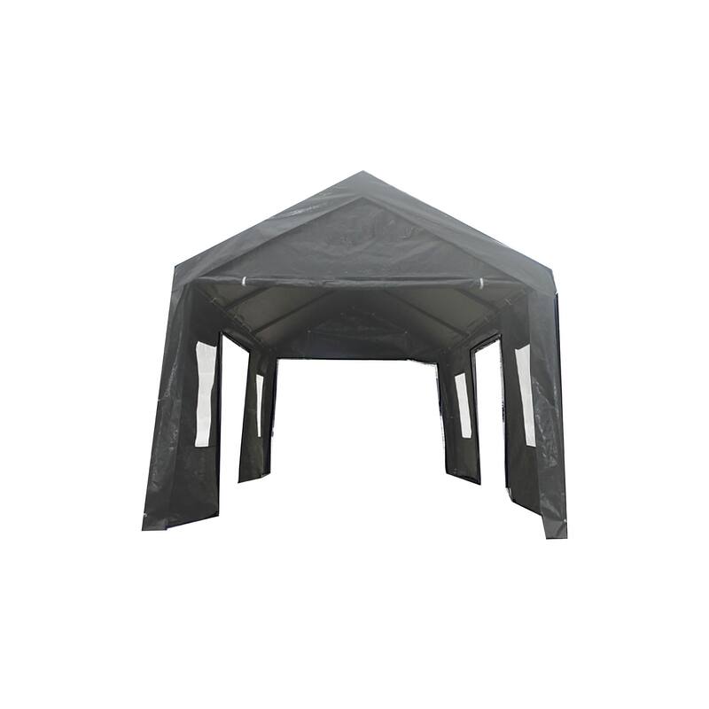 10 ft. W x 20 ft. D x 9.4 ft. H Iron Portable Carport