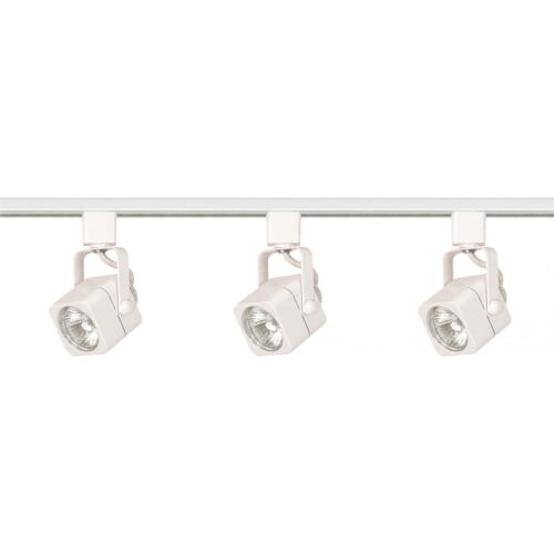 Nuvo Lighting TK345 Three Light MR16 Square 120V Track Kit - White