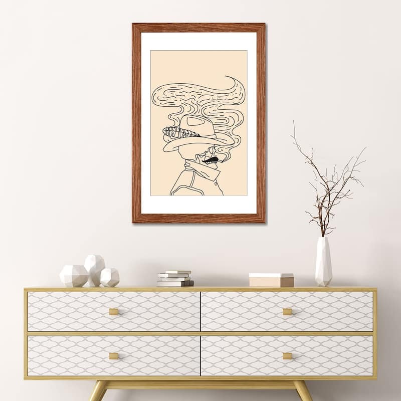 iCanvas "Love or Die Tryin' Cowhand in Cream" by Allie Falcon