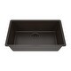 preview thumbnail 1 of 5, Lexicon Kitchen Sink Quartz Composite 32 Inch Galaxy Mocha - 19x32