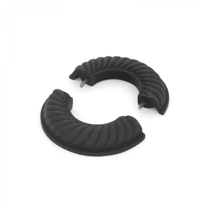 Black Aluminum Radiator Flange Le Cruller Style 1.5" (IPS) 1.88" ID - 3.88" OD Renovators Supply