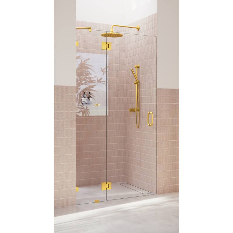 Glass Warehouse 78" x 41.75" Frameless Shower Door - Glass Hinge