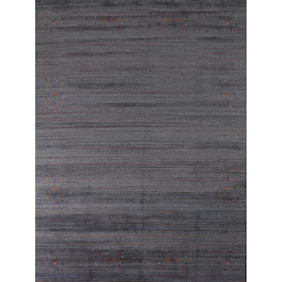 Hand Knotted Oriental 100% Wool Carpet Tribal Tribal Multi-Colored Gabbeh Area Rug - 9' 11'' X 8' 0''