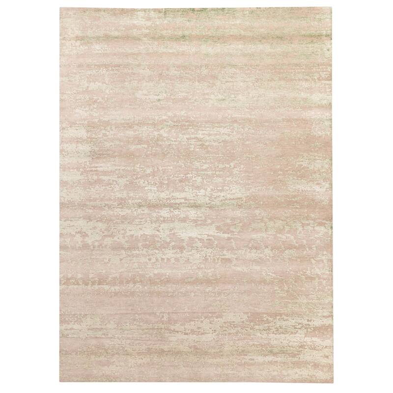 ECARPETGALLERY Hand-knotted Legacy Taupe Silk, Wool Rug - 8'11 x 12'0