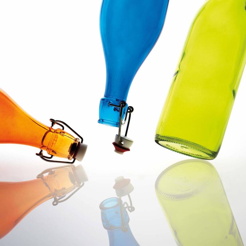 Bormioli Rocco Giara Beverage Bottle with Clamp Lid