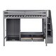 preview thumbnail 11 of 26, Full Size Loft Bed with Wardrobe,Storage Table and Storage Staircase