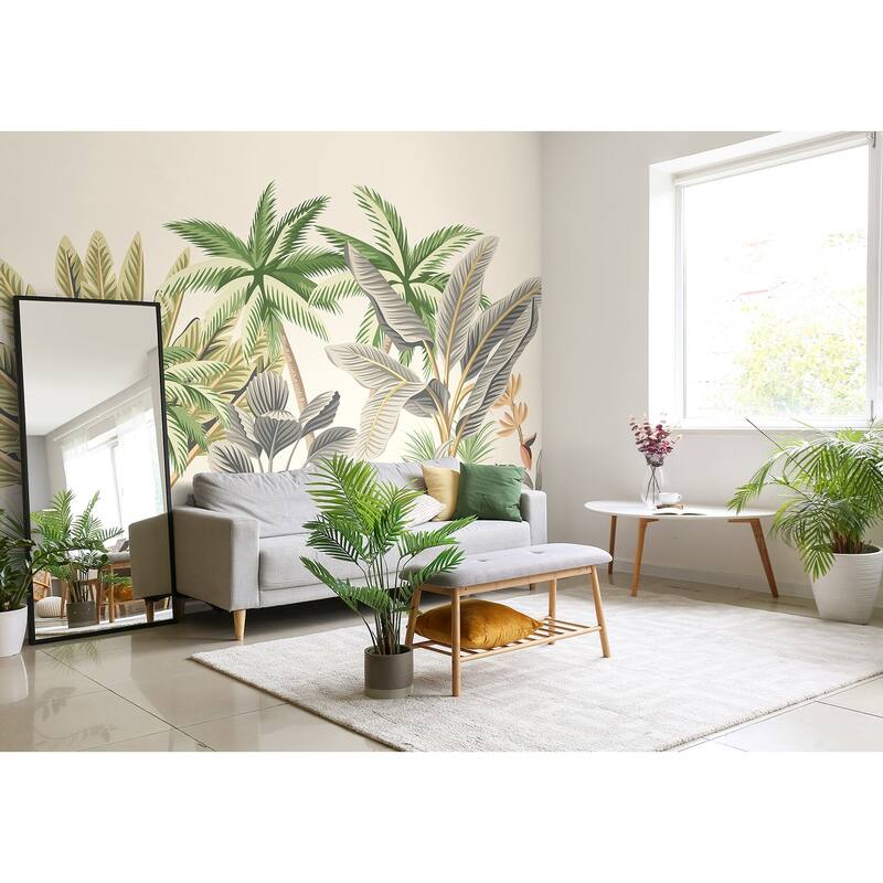 Green Tropical Palm Trees Wall Mural