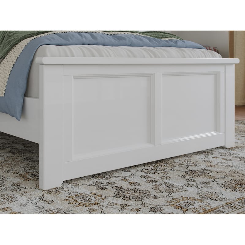 Charlotte Solid Wood Low Profile Platform Bed with Matching Footboard