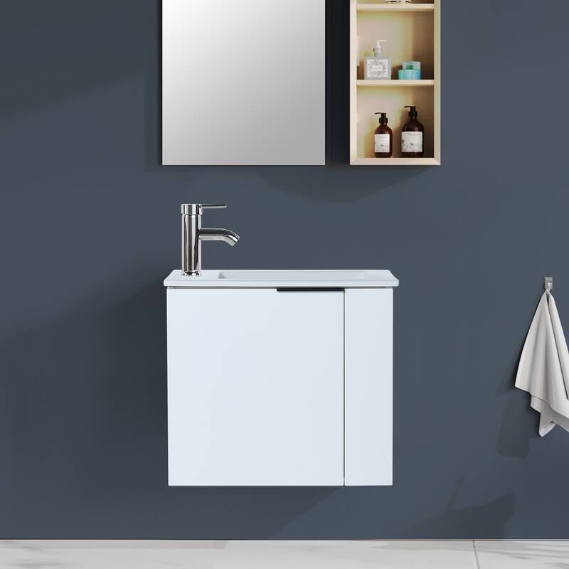 Topcraft 22-inch Wall Mount Bathroom Cabinet with Sink