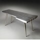 preview thumbnail 5 of 6, Butler Midway Silver Aluminum/MDF/Steel/Wood Aviator Desk