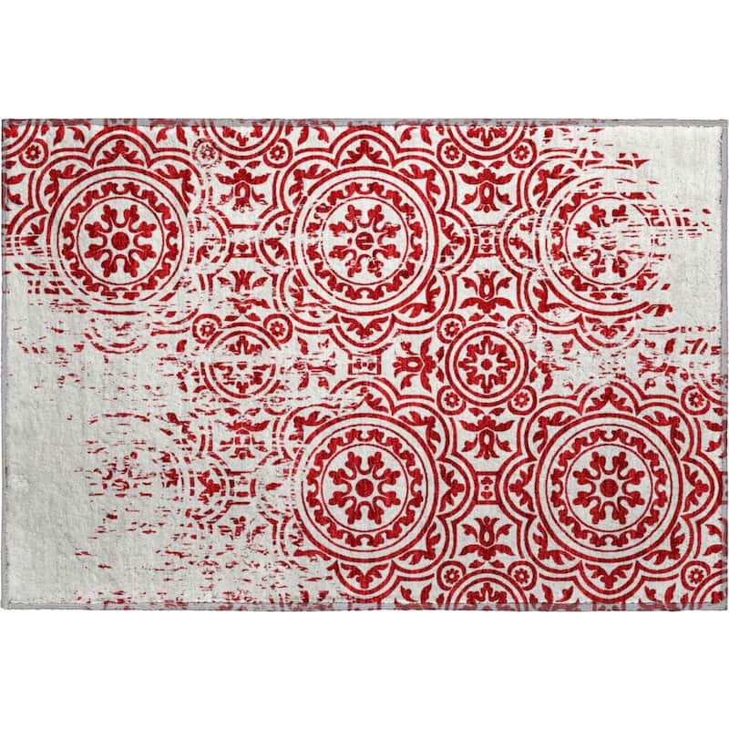 Premium Washable Super Soft Vanishing Medallion Mayfield Rug