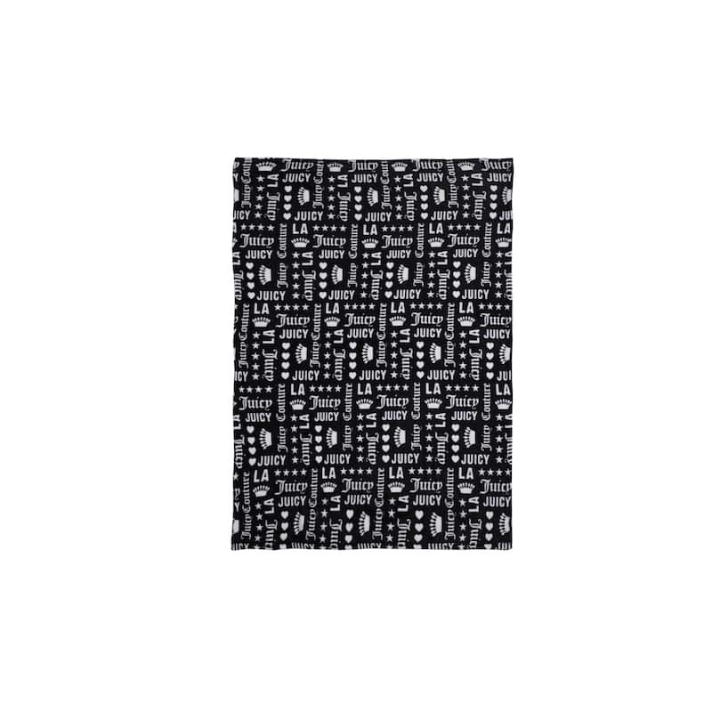 Juicy Couture Juicy Words 50" x 70" Plush Throw