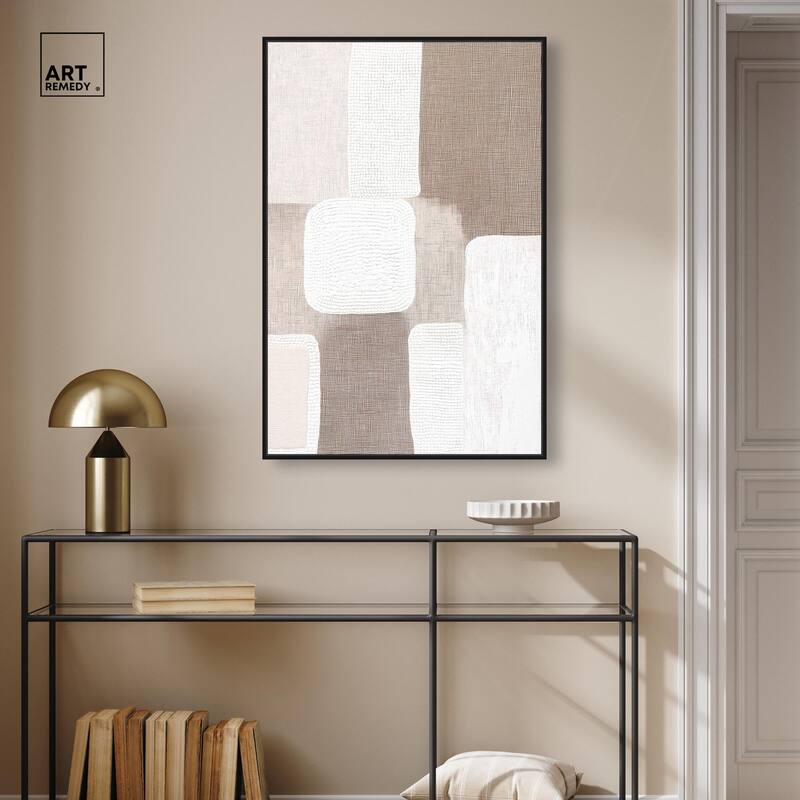 Stucco Squares I Canvas by Art Remedy
