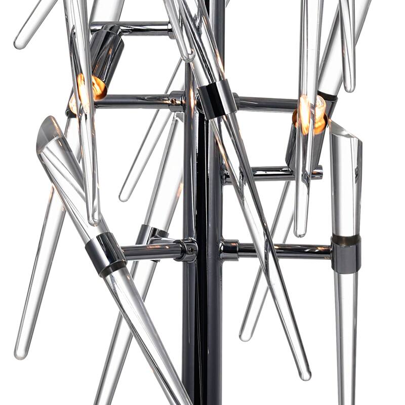 Icicle 3 Light Table Lamp With Chrome Finish