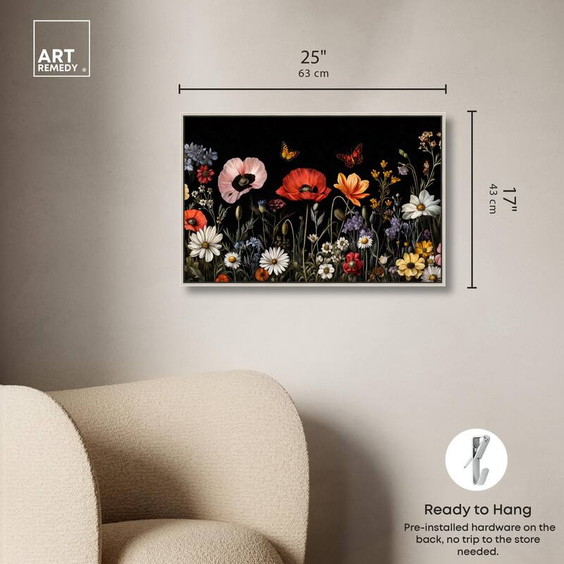 Wildflower Panorama Canvas by Art Remedy