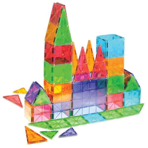 Shop Magna Tiles 100 Piece Clear Colors Set Overstock 17763710