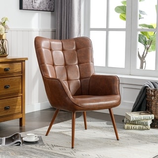 Modern Accent Chair Wingback Armchair - Bed Bath & Beyond - 38362158