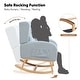 preview thumbnail 52 of 80, HOMYKA 28" Wide Rocking Chair for Nursery