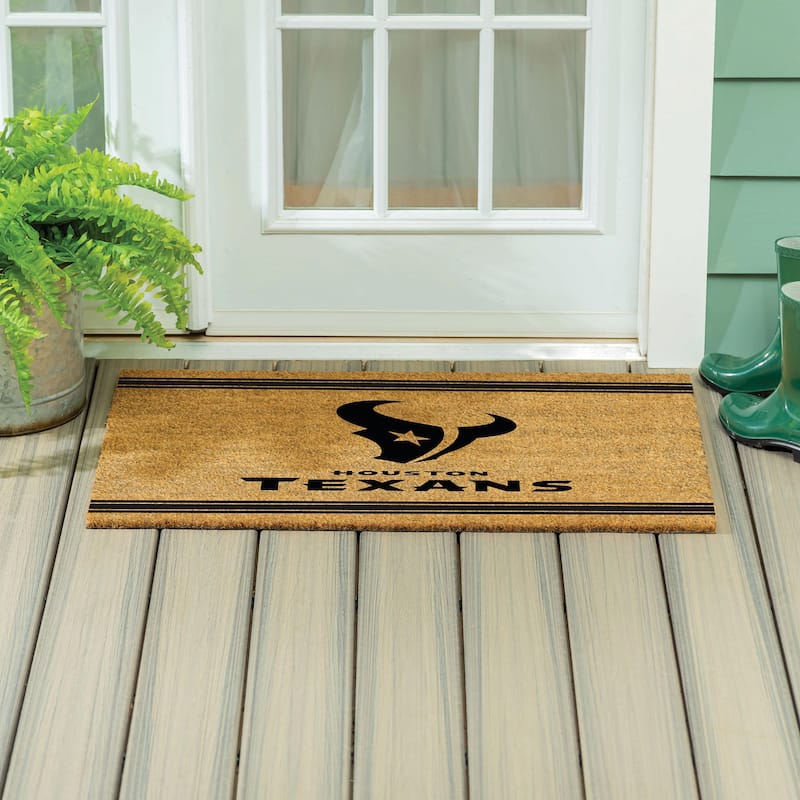 Houston Texans Monochrome Indoor/Outdoor Coir Door Mat
