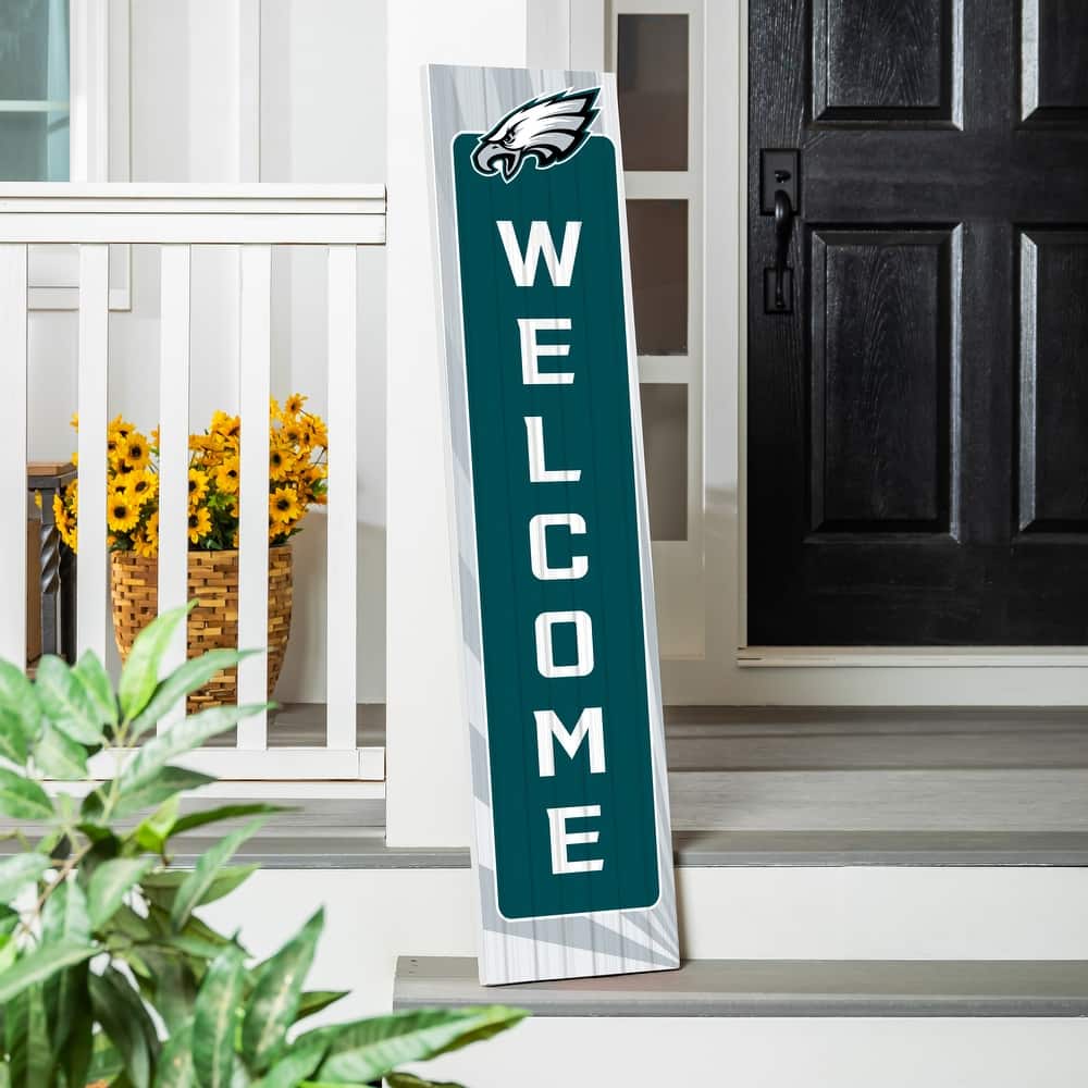 47" Porch Leaner Welcome Wall Sign, Philadelphia Eagles