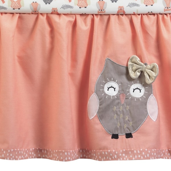 Shop Lambs Ivy Family Tree Pink Gray Owl 6 Piece Nursery Baby