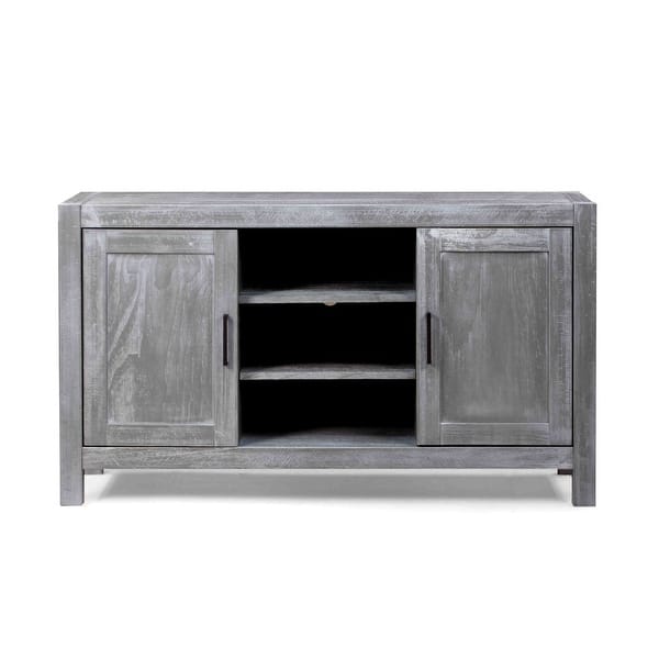 slide 9 of 19, Grain Wood Furniture Montauk TV Console - 56 inches wide - 56 inches wide Rustic Grey