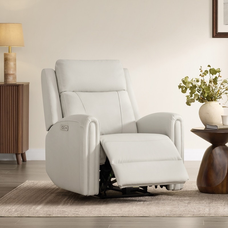 Spruce & Spring Power Recliner Chair Wall Hugger with USB & Type-C Charge