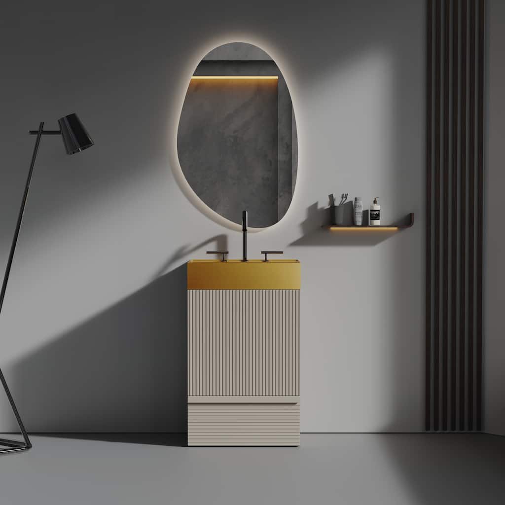 Modern Freestanding Bathroom Vanity with Practical Storage and Premium Materials