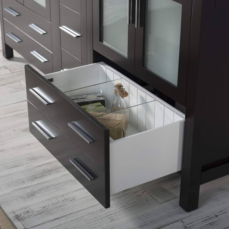 Blossom Sydney 72" Solid Wood Double Sink Bathroom Vanity with Cabinet