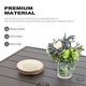 preview thumbnail 6 of 10, Nuu Garden Outdoor Rectangle Powder-coated Iron Dining Table with 1.57'' Umbrella Hole
