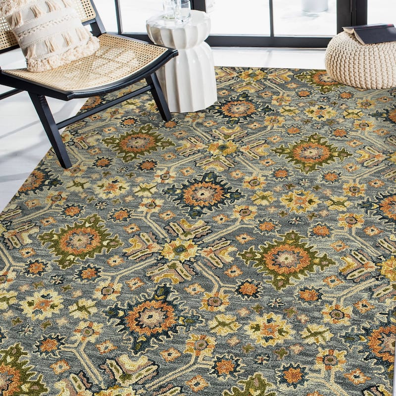 Empress Gray Traditional Hand-Hooked Area Rug 2' x 3'