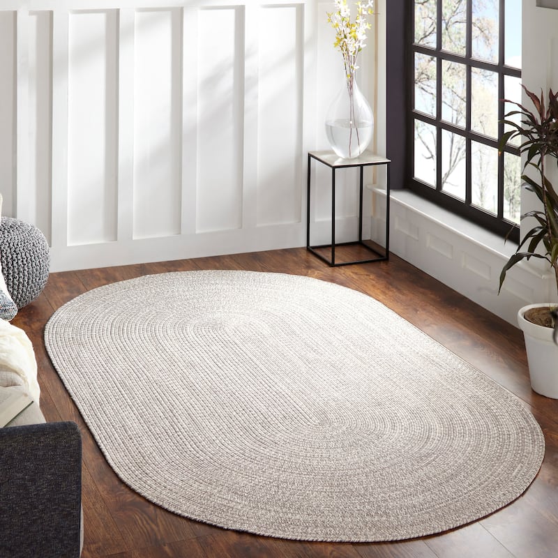 Superior Modern Rustic Bohemian Reversible Multi-Tone Braided Indoor Outdoor Area Rug