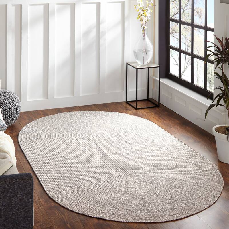 Superior Modern Rustic Bohemian Reversible Multi-Tone Braided Indoor Outdoor Area Rug