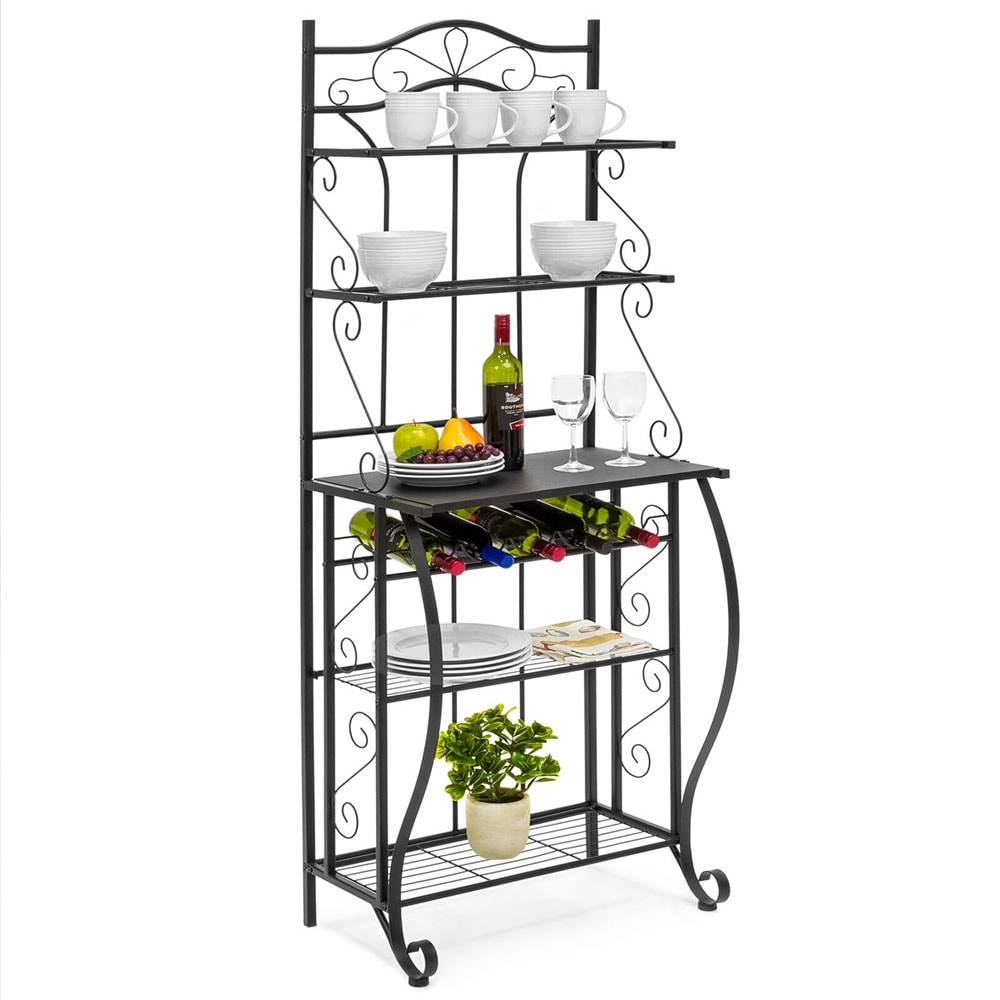 Metal best sale bakers rack