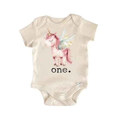 Unicorn Birthday - Baby Boy Girl Clothes Infant Bodysuit Funny Cute Newborn