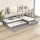 preview thumbnail 30 of 40, 3-in-1 Daybed L-shape Corner Sofa Bed with Pull-out Drawer and Trundle Bed, Linen Upholstered Bed Twin Size Sleeper Couch Bed