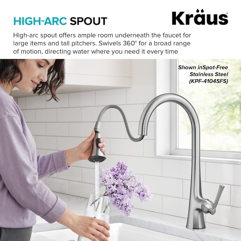 KRAUS Savan 2-Function Single Handle Pull Down Kitchen Faucet