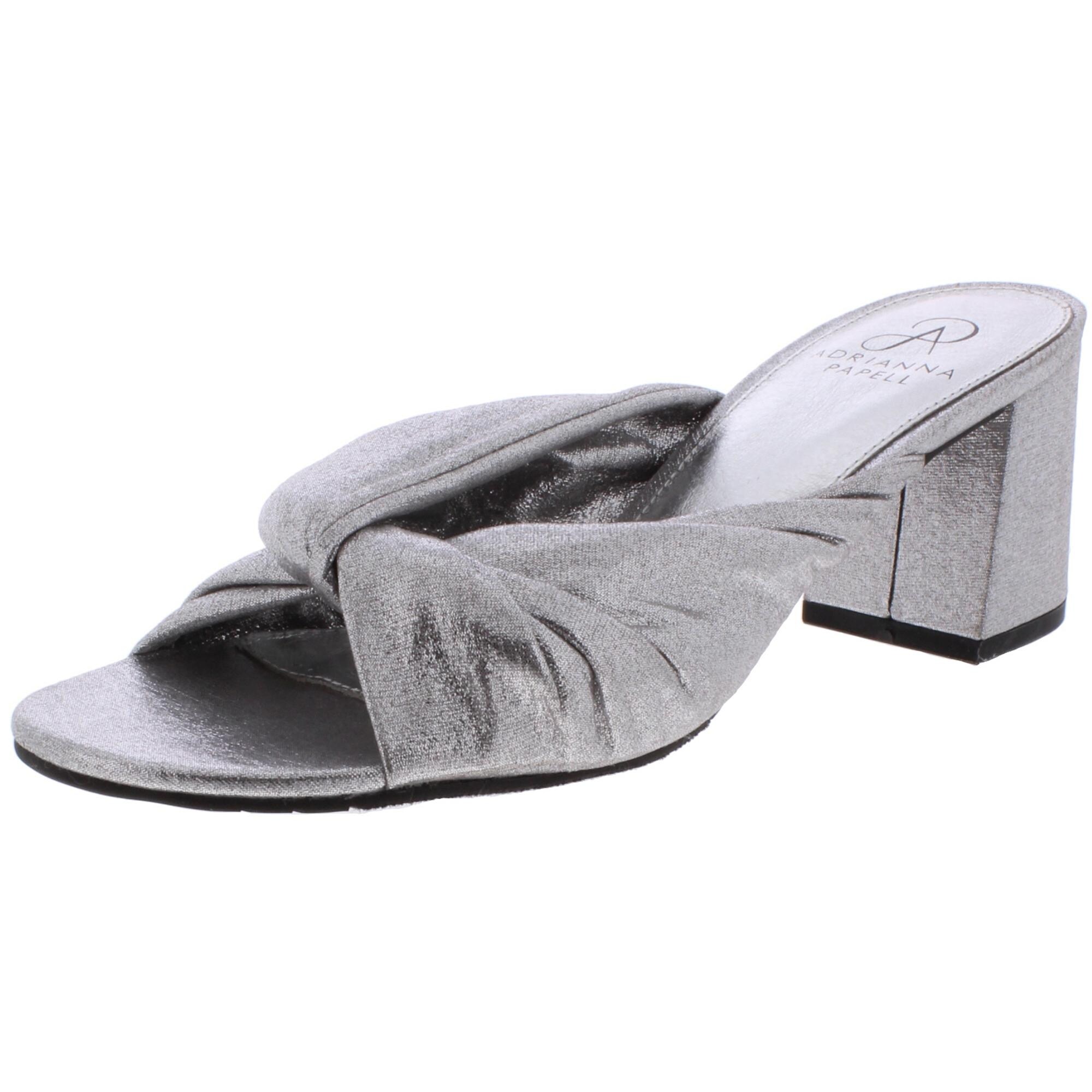 silver dress flip flops