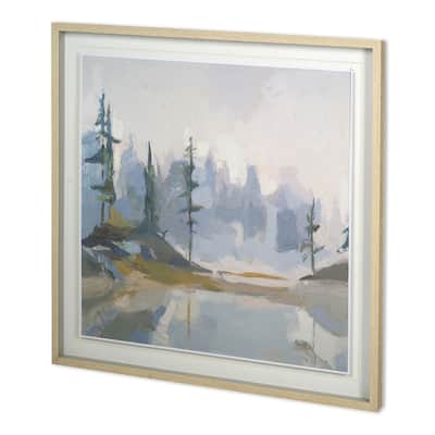 Misty Moraine Framed Art Print