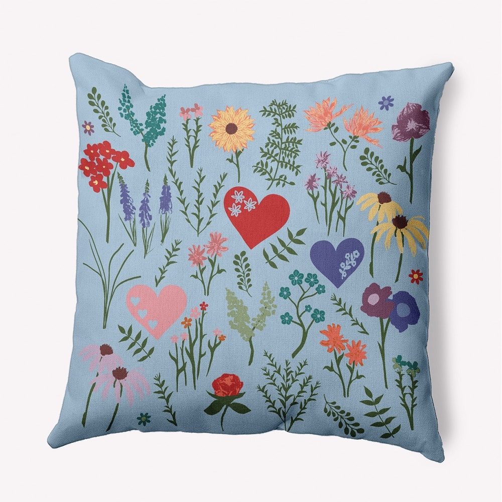 Valentine Garden Accent Pillow