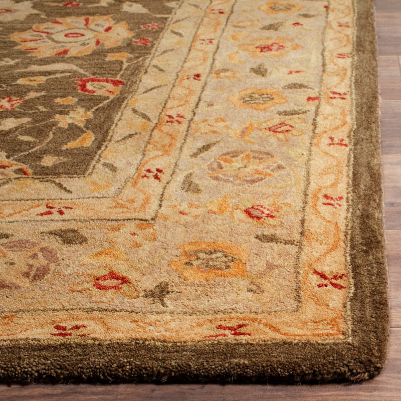 SAFAVIEH Handmade Anatolia Hasibe Traditional Oriental Hand-spun Wool Rug