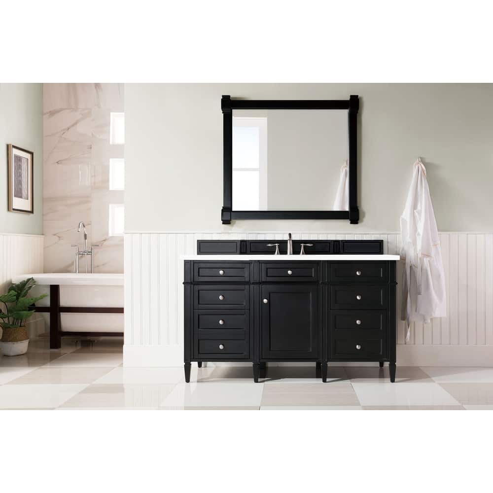 James Martin Vanities 650-V60S-3WZ Brittany 60" Single Basin Poplar