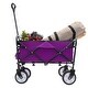 preview thumbnail 44 of 62, Foldable Wagon Cart with Strapping System, Utility Wagon Cart for Camping Shopping Sports Gardeing Fishing All-Terrain Wheels