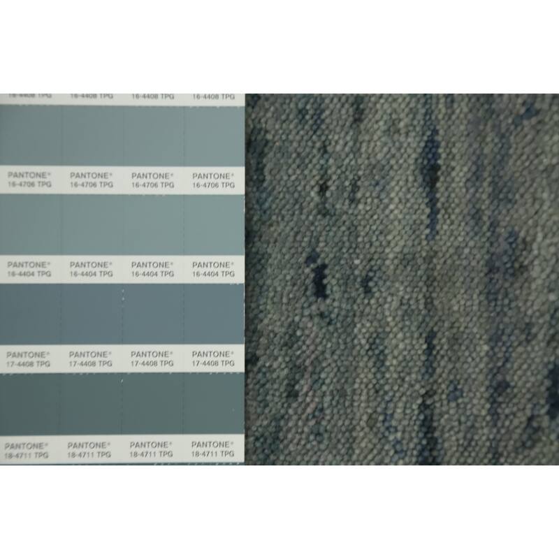 Hand Knotted Oriental 100% Wool Carpet Tribal Animal Pictorial Greys & Charcoal Gabbeh Area Rug - 8' 0'' X 8' 2''