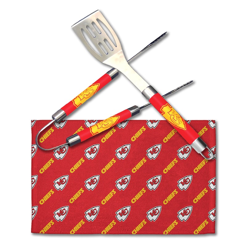 NFL Kansas City Chiefs 3 Piece BBQ Utensil Set - N/A