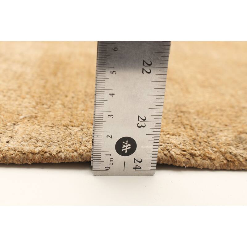 ECARPETGALLERY Hand-knotted Opulence Khaki Jute Rug - 4'7 x 5'9