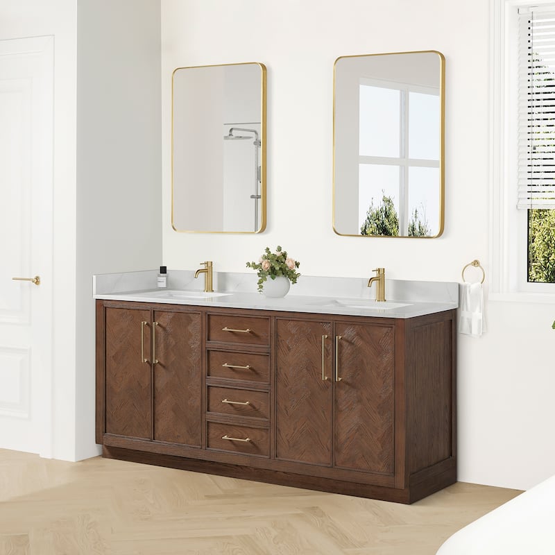 Jakarta Bath Vanity with Quartz Stone Top without Mirror